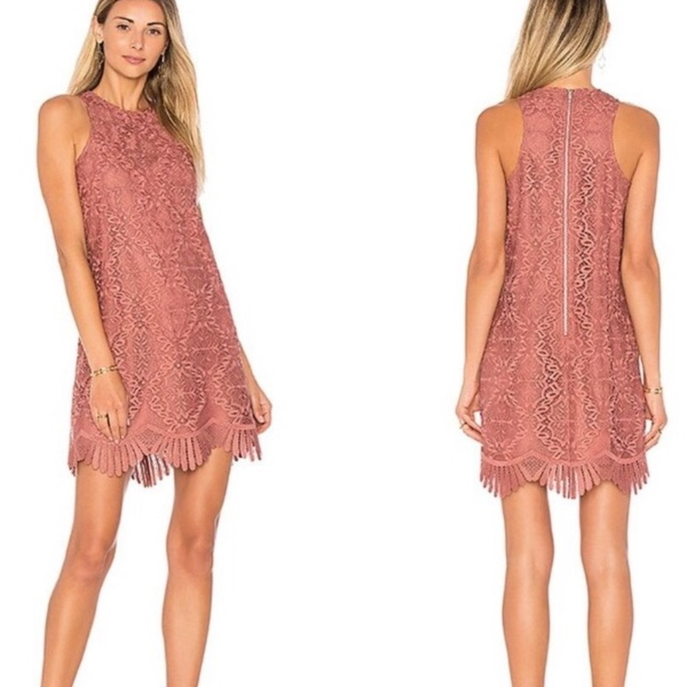 Lovers + Friends NWT Caspian Shift Dress Pink NEW XS